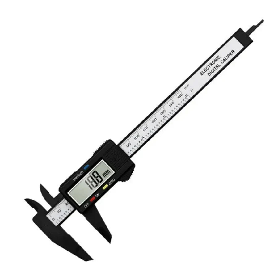 1PCS Plastic Vernier Caliper Digital Display Caliper Mini Text Play Caliper Student Vernier Ruler 0 to 150mm Measuring Tool