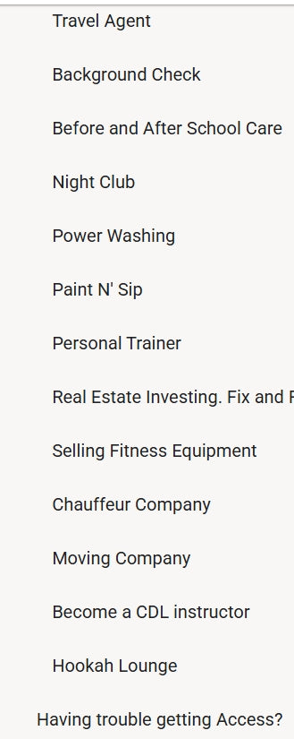 Standing on business program