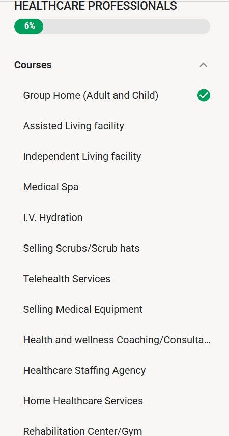 Standing on business program