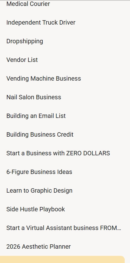 Standing on business program